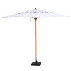 Ombrelone De Centro Quadrado 2,5 X 2,5m Branco Solemar