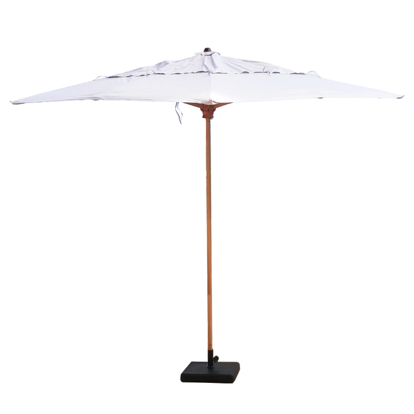 Ombrelone De Centro Quadrado 2,5 X 2,5m Branco Solemar