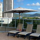 Ombrelone De Centro Quadrado 2,5 X 2,5m Branco Solemar