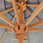 Ombrelone de Centro Quadrado 2,5 x 2,5m Grafite Solemar