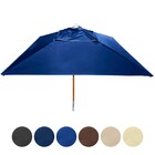 Ombrelone De Madeira Quadrado Premium Área Externa Piscina -