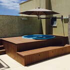 Ombrelone De Parede - 2,00m De Diâmetro - Em Alumínio - Guard