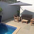 Ombrelone De Parede Cinza - 2,00m De Diâmetro - Em Alumínio -