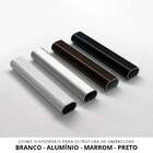 Ombrelone De Parede Cinza - 2,00m De Diâmetro - Em Alumínio -