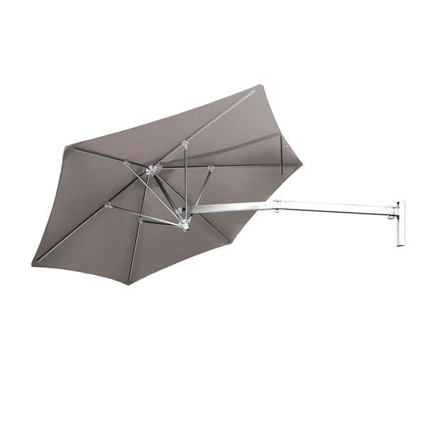 Ombrelone De Parede Cinza - 3,00m De Diâmetro - Em Alumínio -