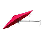 Ombrelone De Parede Vermelho - 2,70m De Diâmetro - Em Alumíni