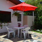 Ombrelone De Parede Vermelho - 3,00m De Diâmetro - Em Alumíni