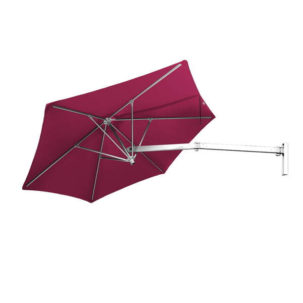 Ombrelone De Parede Vinho - 2,00m De Diâmetro - Em Alumínio -