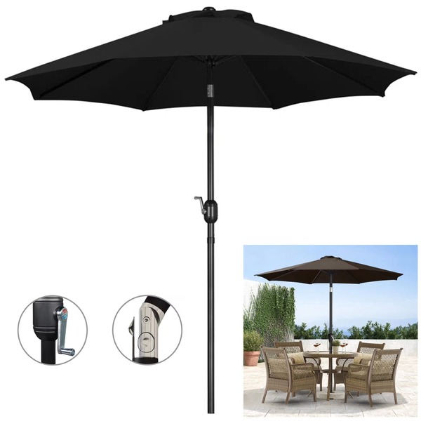 Ombrelone Guarda Sol 3m Grande Com Manivela Articulado Jardim