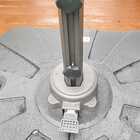 Ombrelone Guarda Sol Diamond 3x3 Bege C/ Base 100l