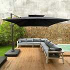 Ombrelone Guarda Sol Diamond 3x3 Preto C/ Base 100l