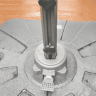 Ombrelone Guarda Sol Diamond 3x3 Preto C/ Base 100l