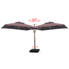 Ombrelone Guarda Sol Gold Led Alumínio 3 0 X 3 0 C/ Base 130l