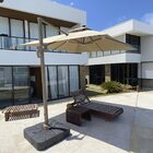 Ombrelone Guarda Sol Gold Led Alumínio 3 0 X 3 0 C/ Base 130l