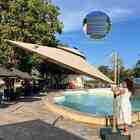 Ombrelone Guarda Sol Gold Led Alumínio 3 0 X 3 0 C/ Base 130l