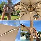 Ombrelone Guarda Sol Gold Led Alumínio 3 0 X 3 0 C/ Base 130l