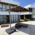 Ombrelone Guarda Sol Gold Led Alumínio Marrom Café 3 0 X 3 0
