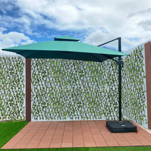 Ombrelone Guarda Sol Java Aluminio 2,5 X 2,5  C/ Base 100l -