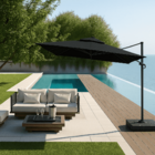 Ombrelone Guarda Sol Java Aluminio 3 0 X 3 0  C/ Base 100l -