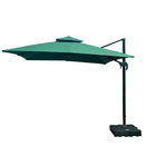 Ombrelone Guarda Sol Java Aluminio Verde Escuro 3 0 X 3 0  C/