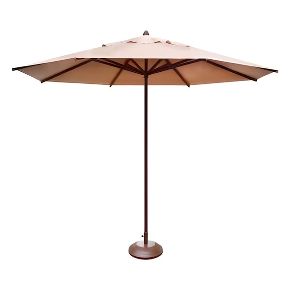 Ombrelone Guarda Sol Piscina Casa Praia Base Marrom 240cm