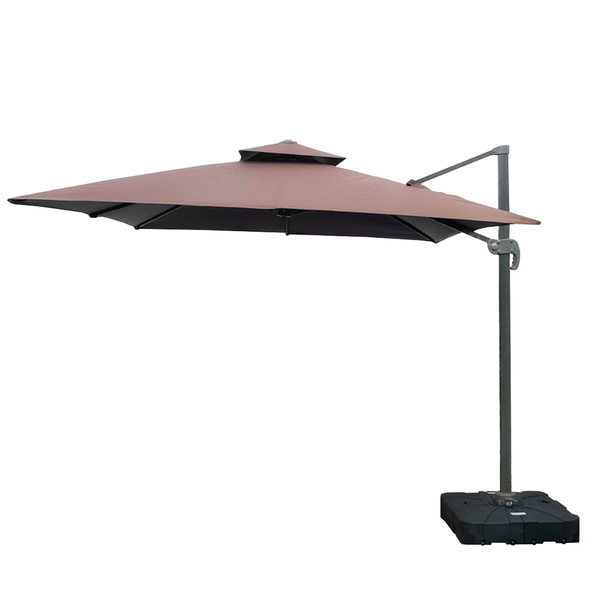 Ombrelone Guarda Sol Premium Alumínio 2 5 X 2 5 Marrom