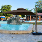 Ombrelone Guarda Sol Premium Alumínio 2 5 X 2 5 Marrom