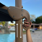 Ombrelone Guarda Sol Premium Aluminio 3 0 X 3 0  C/ Base 130l