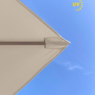 Ombrelone Guarda Sol Premium Alumínio Bege 2 5 X 2 5  C/ Base