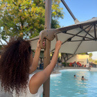 Ombrelone Guarda Sol Premium Alumínio Bege 2 5 X 2 5  C/ Base