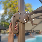 Ombrelone Guarda Sol Premium Alumínio Bege 2 5 X 2 5  C/ Base