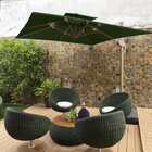 Ombrelone Guarda Sol Premium Aluminio Verde Escuro 3 0 X 3 0