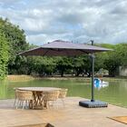 Ombrelone Guarda Sol Rubi 3x4 C/ Base 160l - Marrom