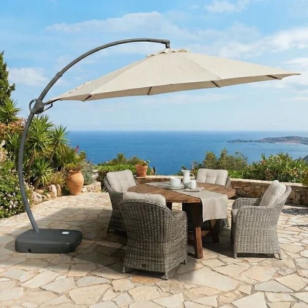 Ombrelone Hexagonal Acionamento A Manivela Barbados  Fendi