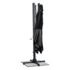 Ombrelone Lataral Cinza Alumínio Quadrado 260x298x298cm Naterial