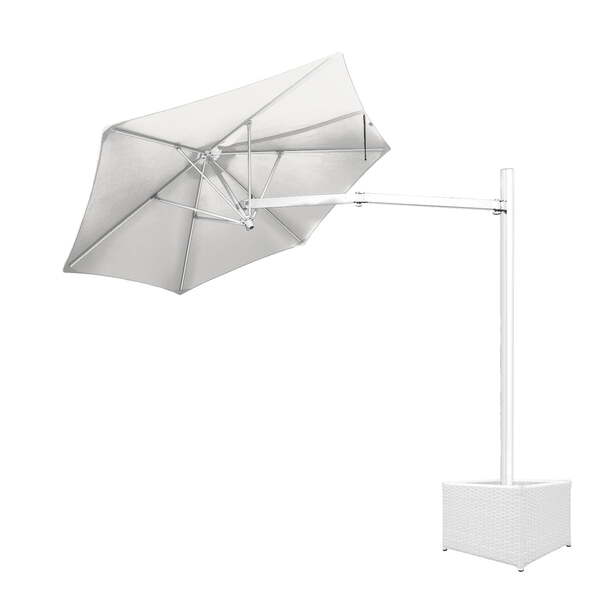Ombrelone Lateral - 2,00m De Diâmetro - Em Alumínio - Base Ca