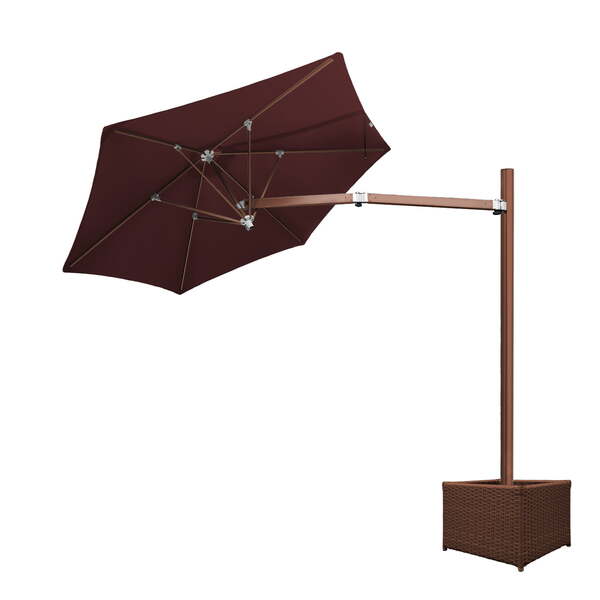 Ombrelone Lateral - 2,40m De Diâmetro - Em Alumínio - Base Ca