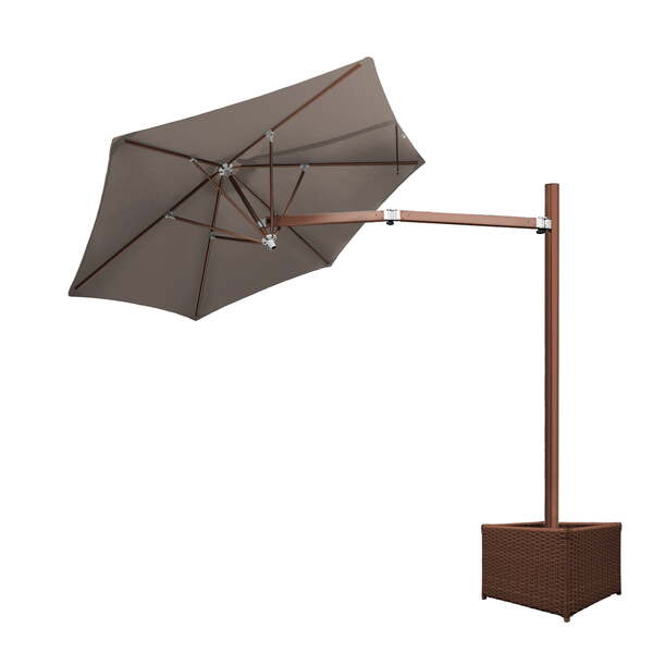 Ombrelone Lateral - 2,40m De Diâmetro - Em Alumínio - Base Ca