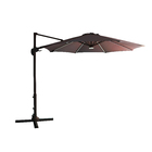 Ombrelone Lateral Aluminio LED Marrom 3m