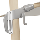 Ombrelone Lateral Articulável 2,58x2,9x2,9m Poliéster Branco Sonora II Naterial