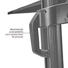 Ombrelone Lateral Articulável 2,58x2,9x2,9m Poliéster Cinza Sonora II Naterial