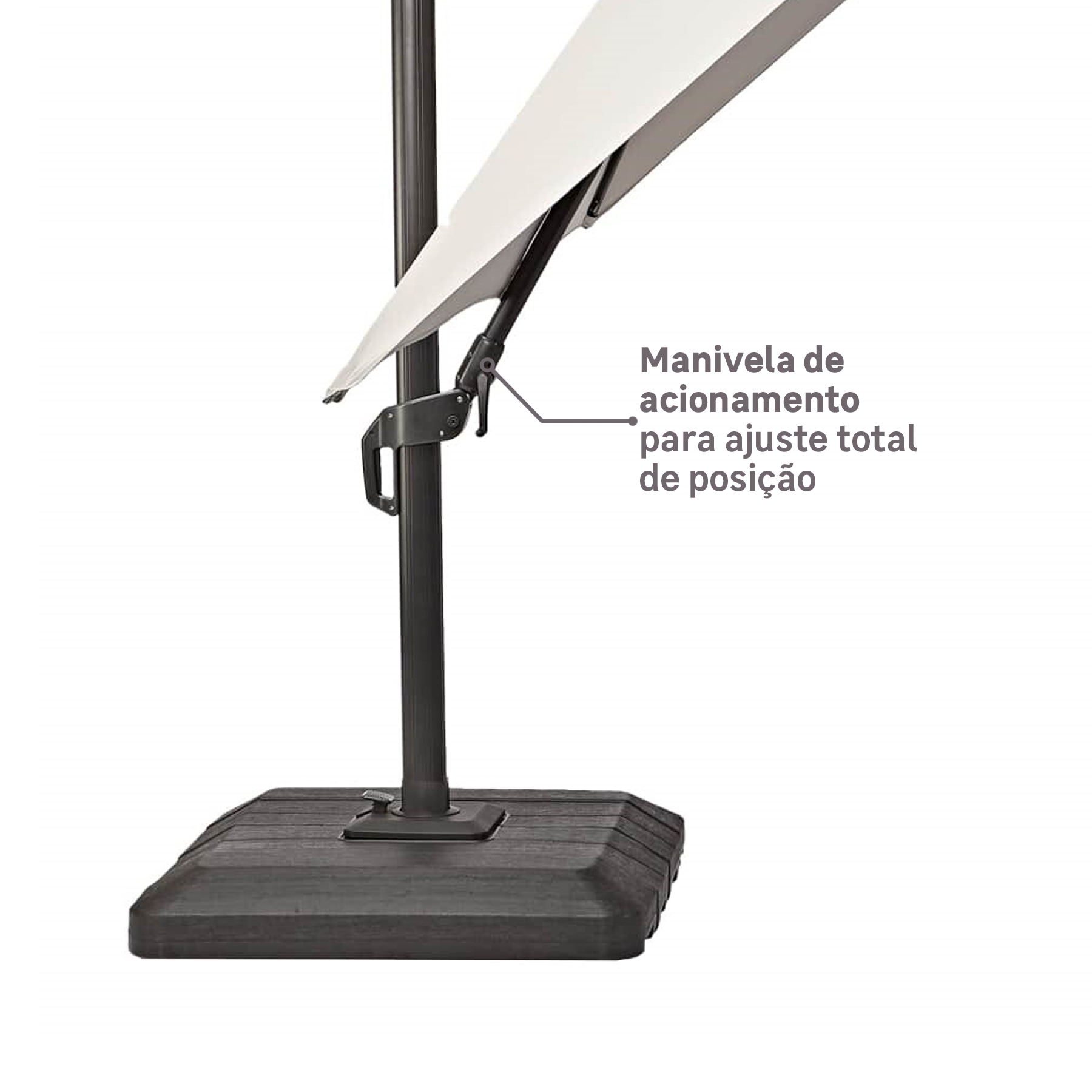 Ombrelone Lateral Articulável Sonora II Naterial