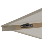 Ombrelone Lateral Articulável 2,74x2,8x3,9m Poliéster Branco Sonora II Naterial