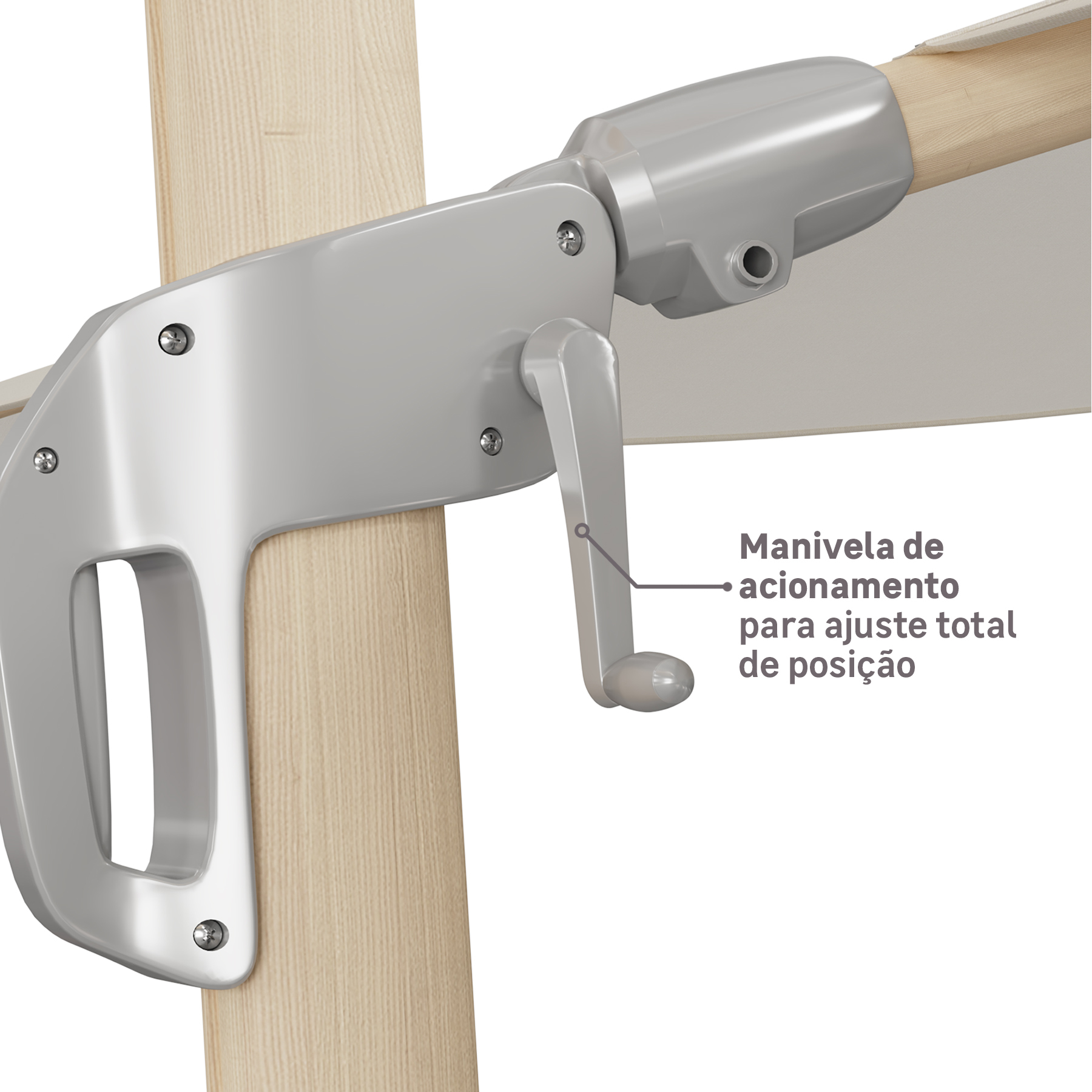 Ombrelone Lateral Articulável Sonora II Naterial