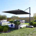 Ombrelone Lateral Articulável 2,74x2,8x3,9m Poliéster Cinza Sonora II Naterial