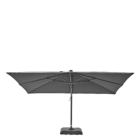 Ombrelone Lateral Articulável 2,74x2,8x3,9m Poliéster Cinza Sonora II Naterial