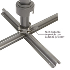 Ombrelone Alumínio e Poliéster Lateral Quadrado Aura Branco 264x285x285cm Naterial