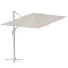 Ombrelone Alumínio e Poliéster Lateral Quadrado Aura Branco 264x285x285cm Naterial