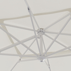 Ombrelone Alumínio e Poliéster Lateral Quadrado Aura Branco 264x285x285cm Naterial