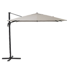Ombrelone Alumínio e Poliéster Lateral Quadrado Aura Taupe 264x285x285cm Naterial